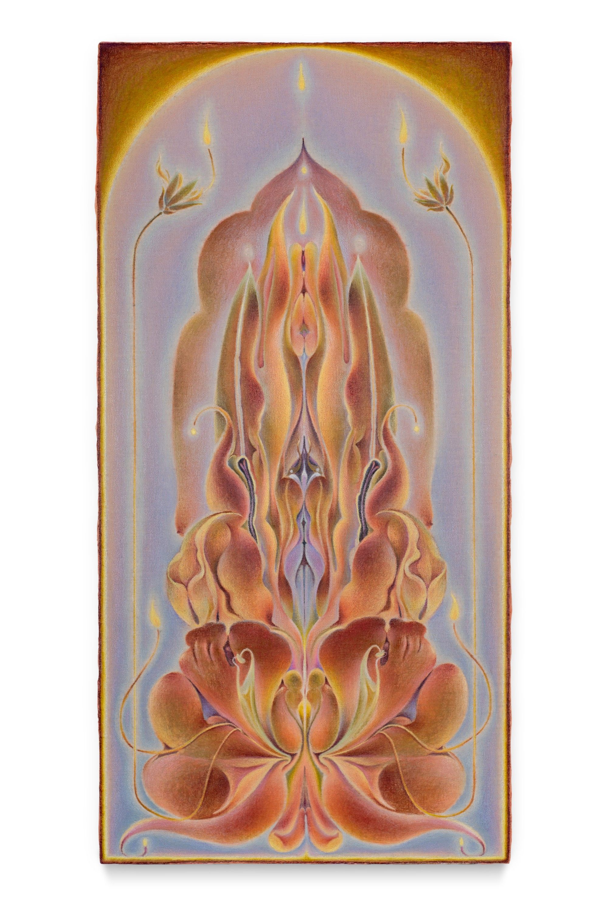 Altar III, Oil and color pencil on linen over panel, 2025