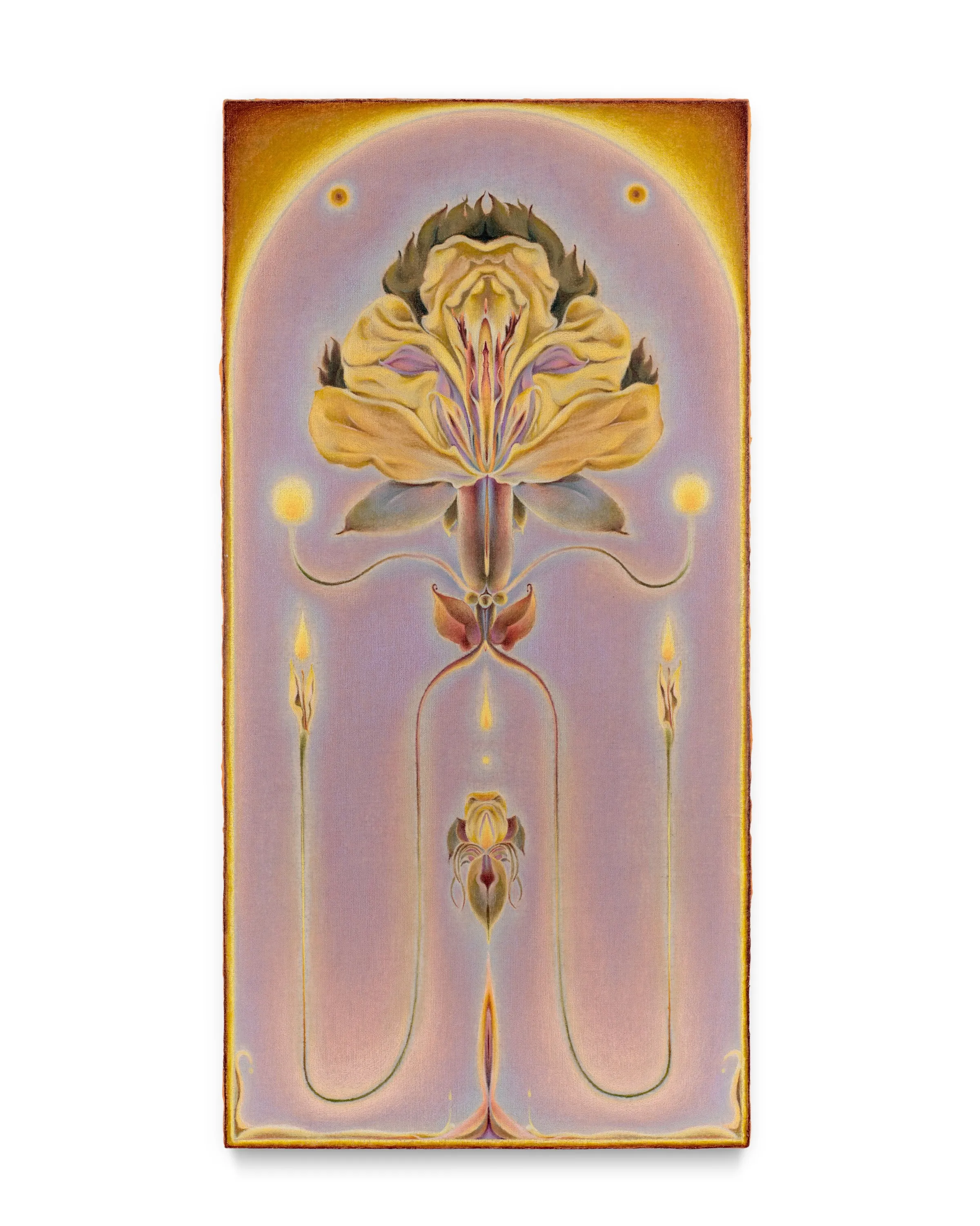 Altar V, Oil and color pencil on linen over panel, 2025