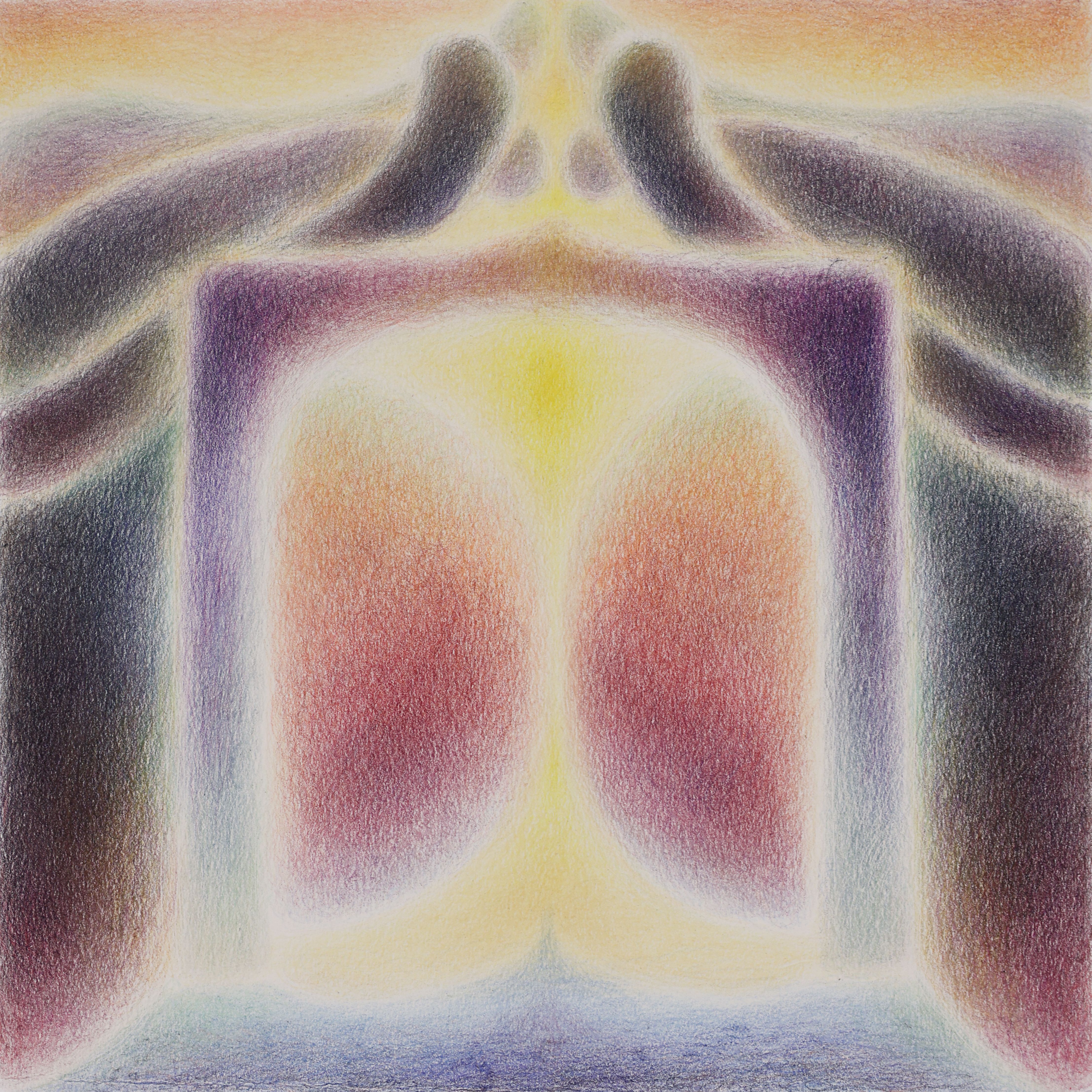 Every Flower that Opens Its Sweet Eye III, Color pencil on paper mount on board, 2023