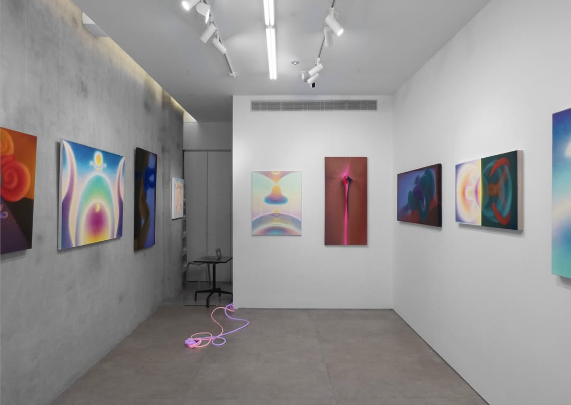 Installation view of Our Current Unleashed, Latitude Gallery, 2024 (2 of 2)