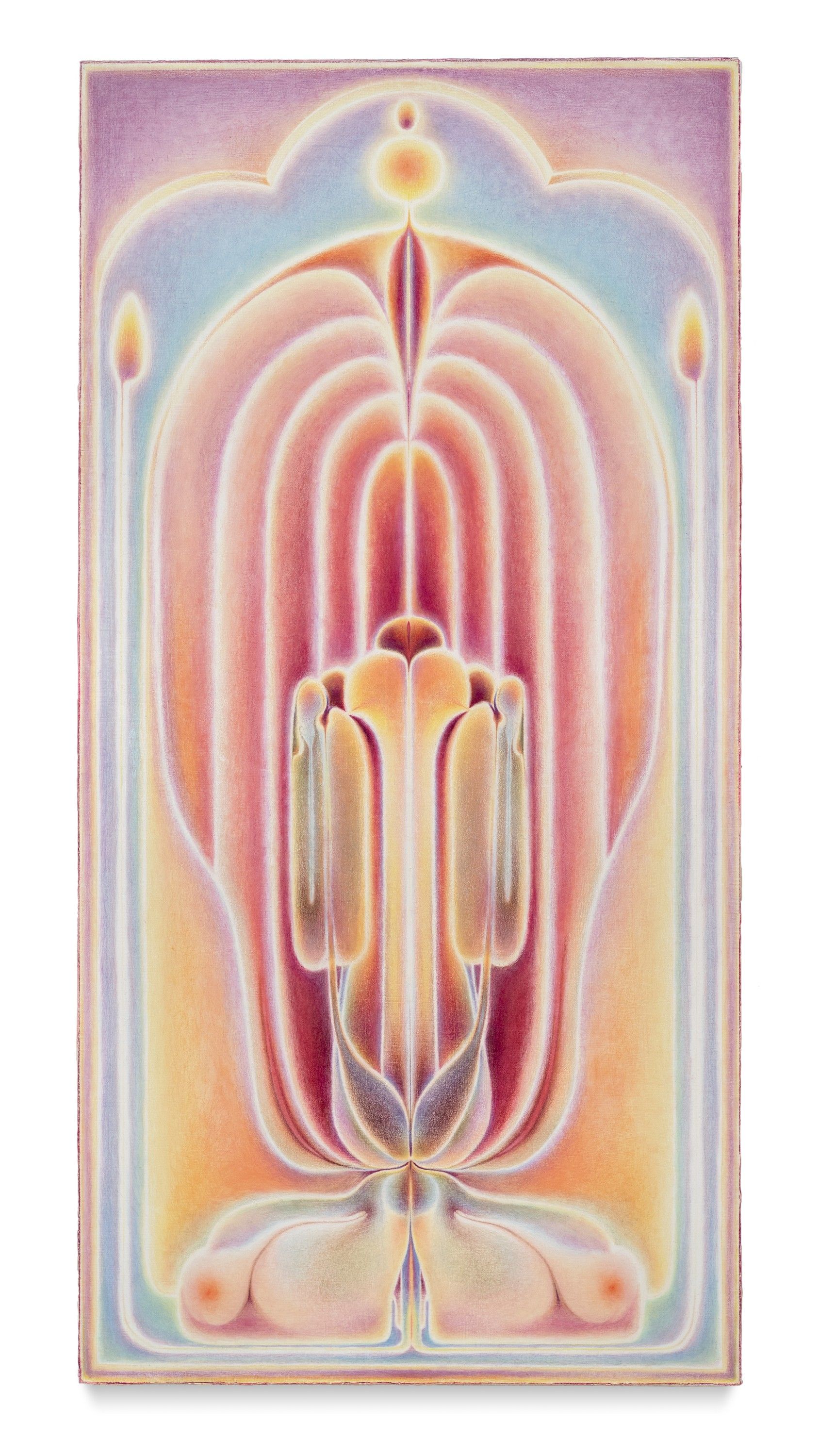 Torso I, Oil and color pencil on canvas, 2025